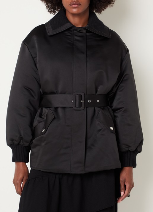 Claudie Pierlot Jack met ceintuur en steekzakken