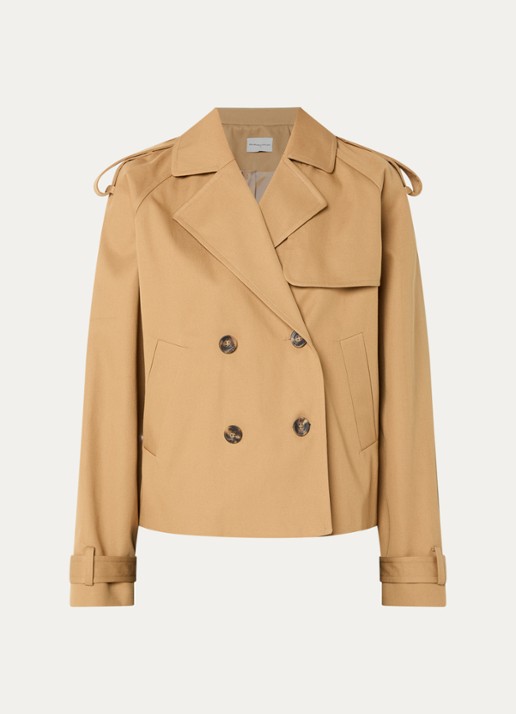 Claudie Pierlot Jack met steekzakken - voorkant 3 camel