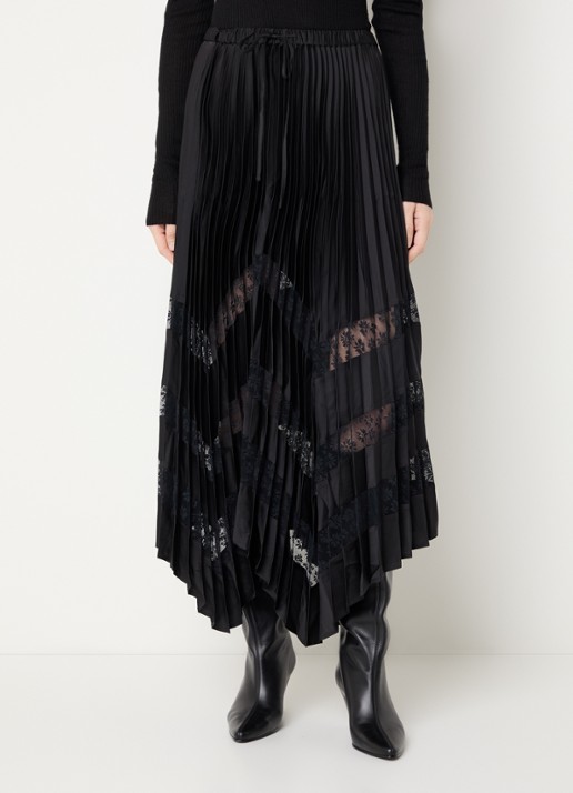 Claudie Pierlot Labelle midi rok met plissé