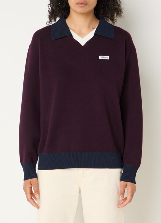Claudie Pierlot Marinette sweater met kraag