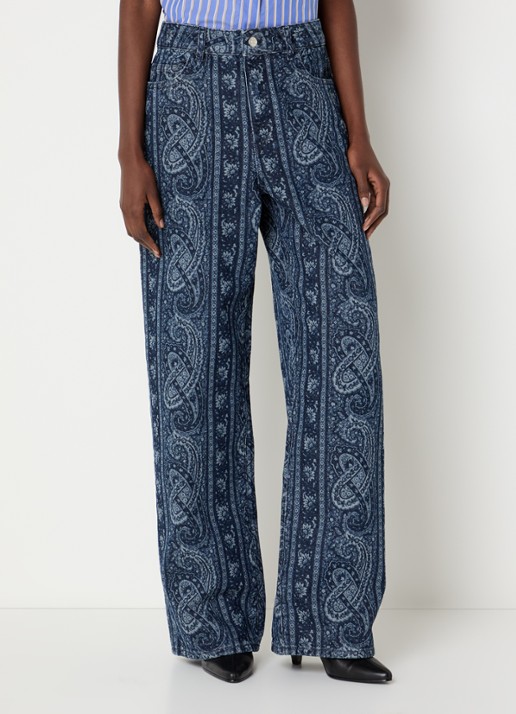 Claudie Pierlot Mid waist straight leg jeans met print