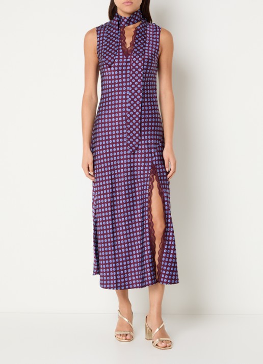 Claudie Pierlot Midi jurk van satijn met print