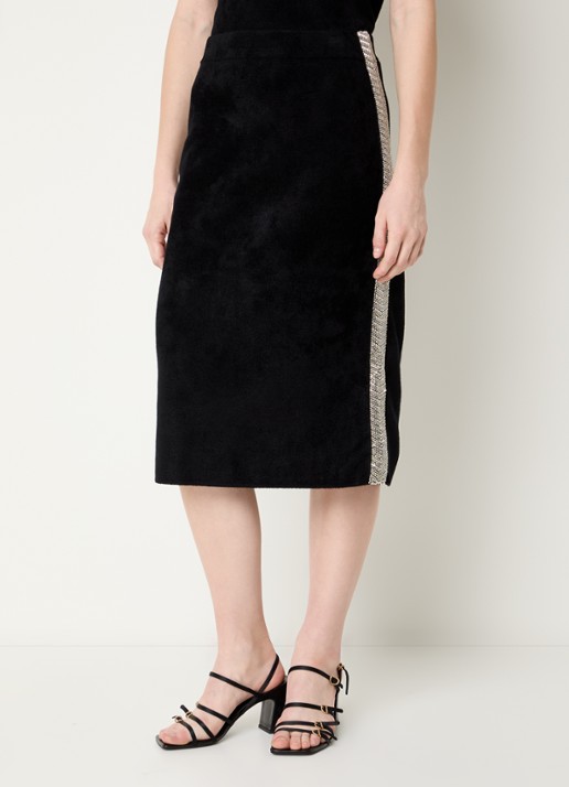 Claudie Pierlot Midi kokerrok met kralendecoratie