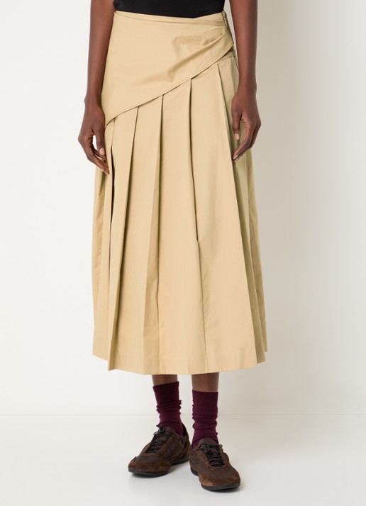 Claudie Pierlot Midi plooirok met steekzakken