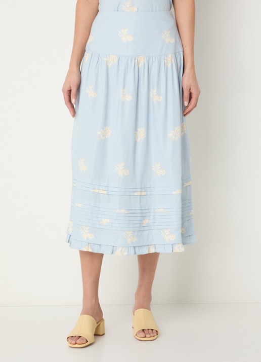 Claudie Pierlot Midi rok met bloemenprint