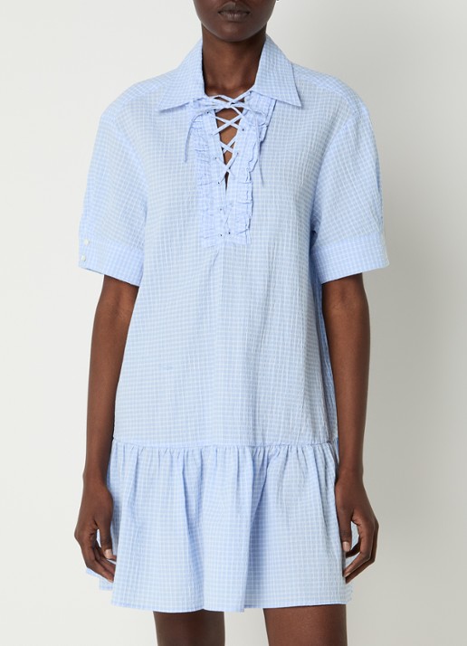 Claudie Pierlot Mini jurk met ruitdessin