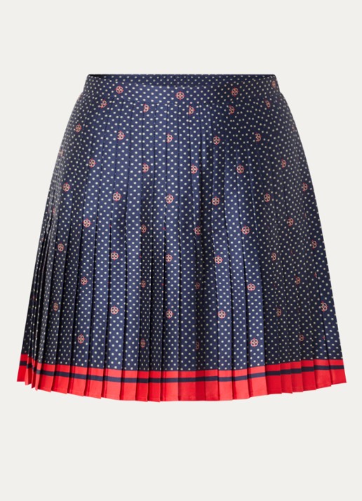 Claudie Pierlot Minirok met print - voorkant 2 donkerblauw