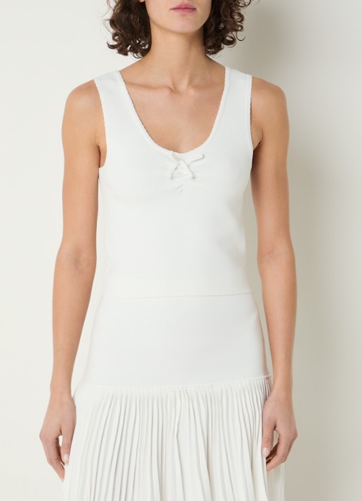 Claudie Pierlot Musia fijngebreide cropped tanktop