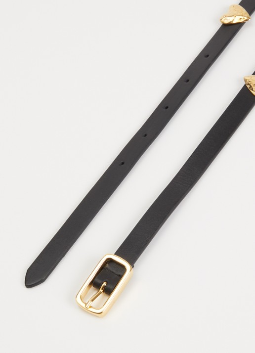 Claudie Pierlot Riem met bedels  - detail 2 zwart