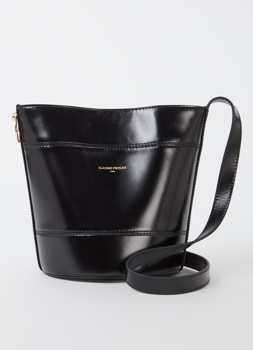 Claudie Pierlot Solveig crossbodytas van kalfsleer
