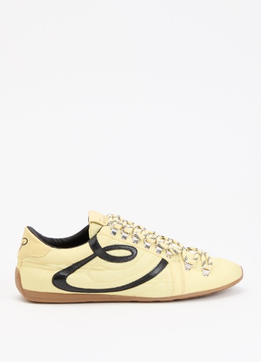 Claudie Pierlot Swing sneaker met details van kalfsleer
