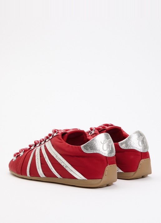 Claudie Pierlot Swing sneaker met metallic details - achterkant 5 rood
