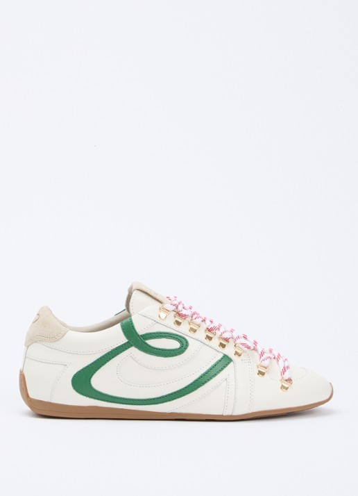 Claudie Pierlot Swing sneaker van kalfsleer met logo