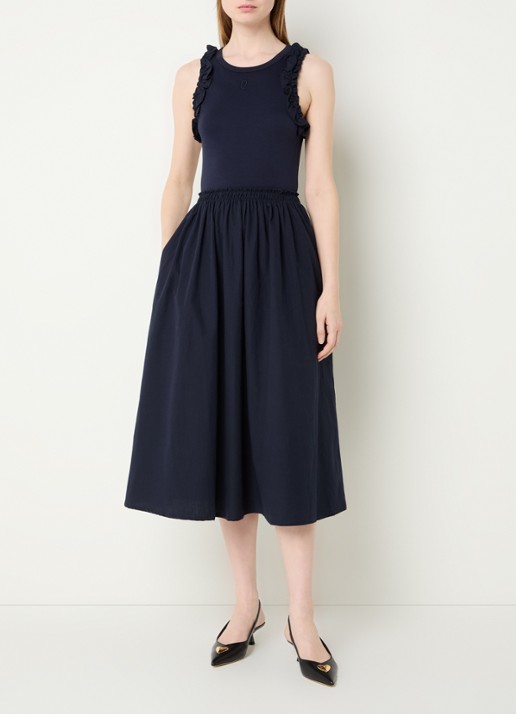 Claudie Pierlot Taprina maxi jurk met ruches