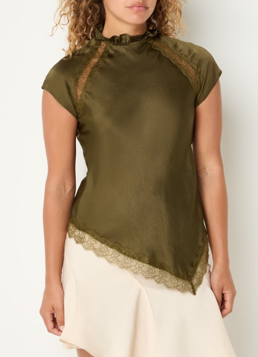 Claudie Pierlot Top met details van kant