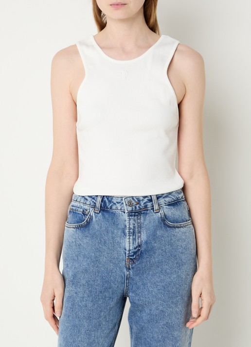 Claudie Pierlot Tuliana tanktop met logoborduring