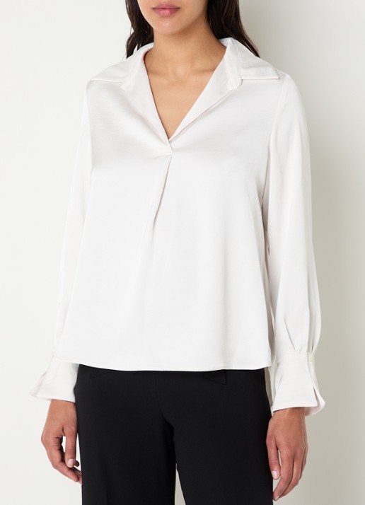 Claudie Pierlot Tuniek van satijn met V-hals