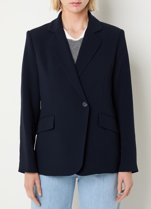 Claudie Pierlot Villaga blazer met schoudervulling en klepzakken