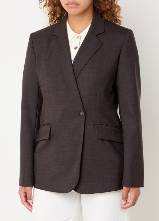 Claudie Pierlot Villagabis blazer in wolblend met klepzakken