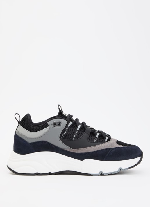 Cleens Aero Runner sneaker met suède details