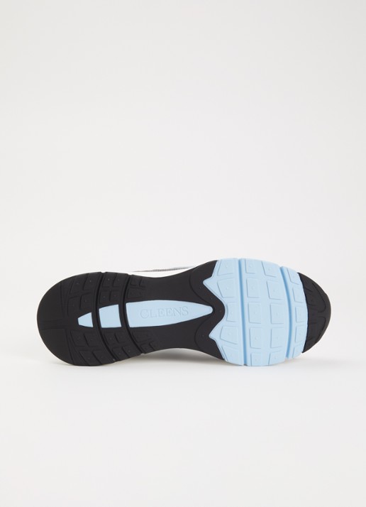 Cleens Aero Runner sneaker met suède details - detail 4 grijs