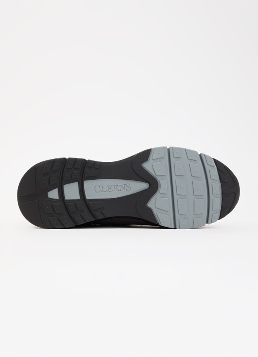 Cleens Aero Runner sneaker van leer met suède details - detail 5 grijs