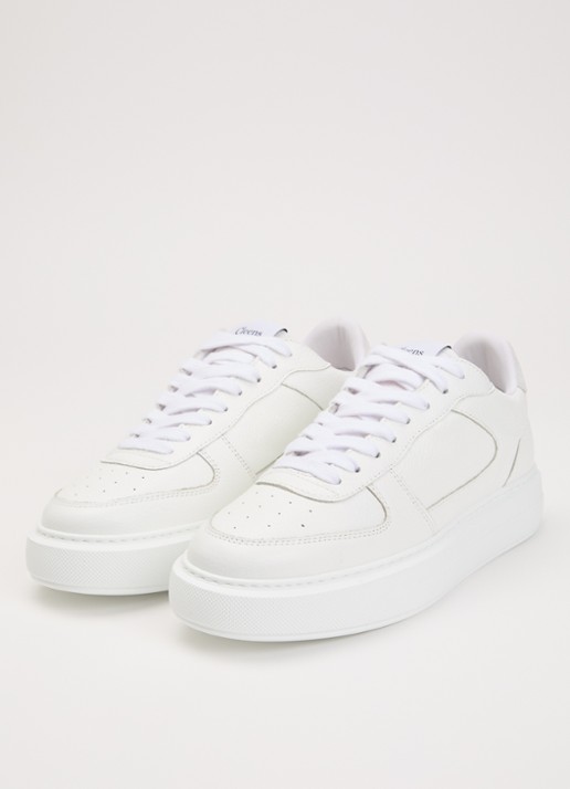 Cleens Court sneaker van leer - detail 2 wit