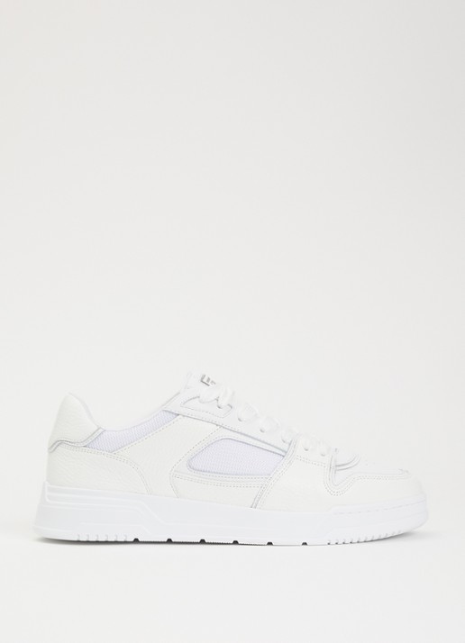 Cleens Lay Up sneaker met leren details - voorkant 5 wit