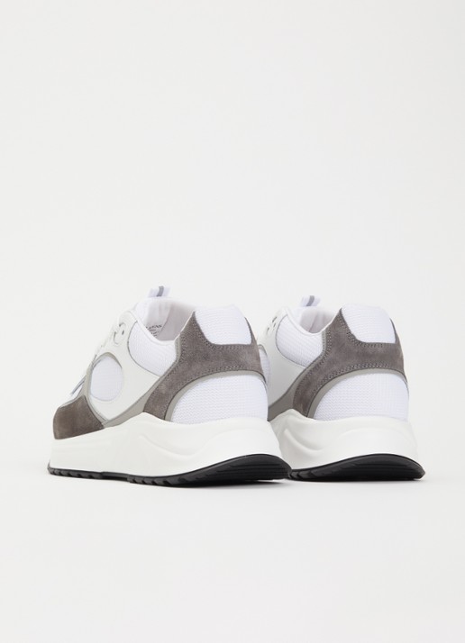 Cleens Onesixty sneaker met suède details - achterkant 5 grijs