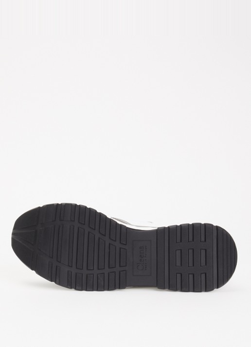Cleens Onesixty sneaker met suède details - detail 3 grijs