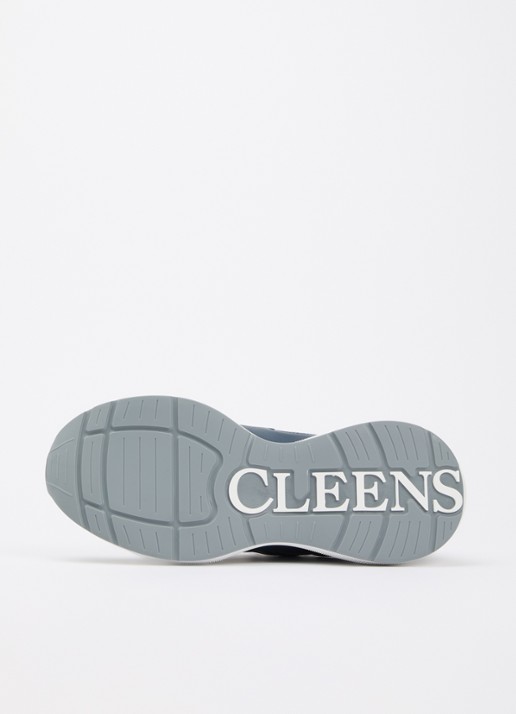 Cleens Podium sneaker van mesh met details van leer - detail 5 indigo