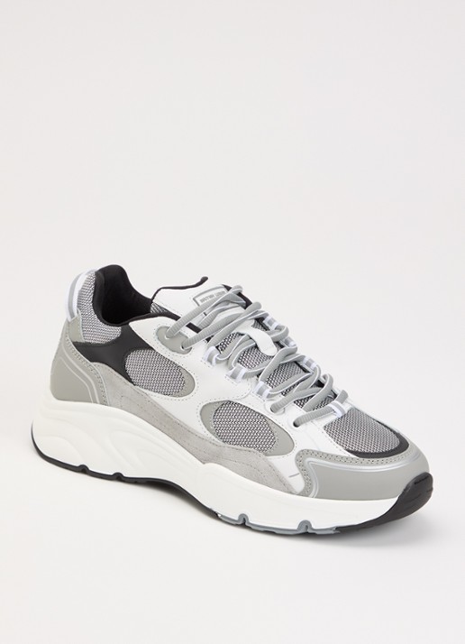 Cleens Pulse Runner sneaker van mesh met leren details