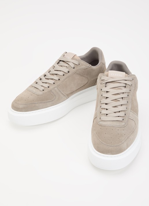 Cleens Sneaker van suède - detail 2 grijs