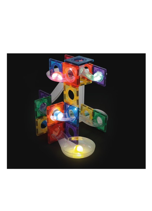 Cleverclixx Ball Run Dazzling Lights Pack Intense knikkerbaan 100 Stuks - detail 4 multicolor