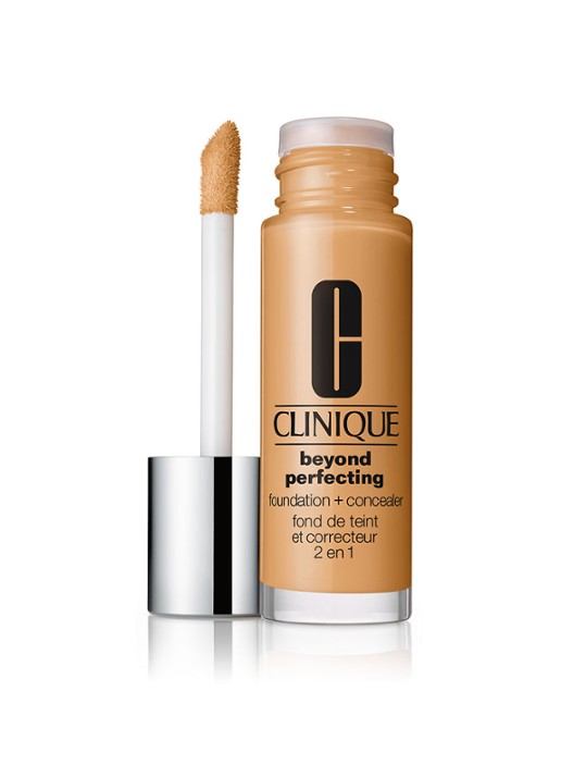 Clinique Beyond Perfecting Foundation + Concealer - voorkant 2 honey wheat