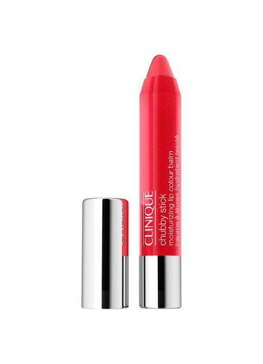 Clinique Chubby Stick Moisturizing Lip Colour Balm - getinte lipbalsem - voorkant chunky cherry