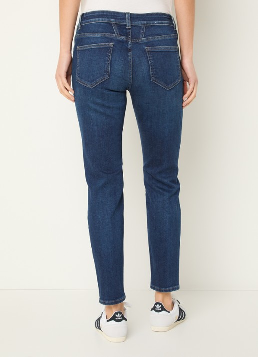 CLOSED Baker high waist slim fit jeans met donkere wassing - achterkant 3 indigo