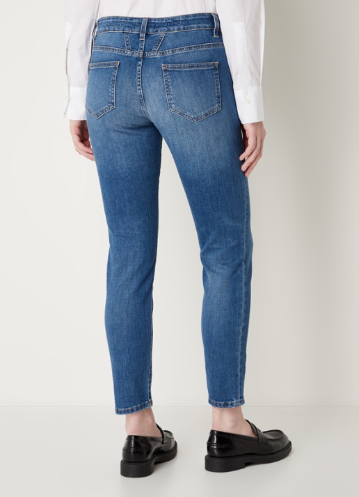 CLOSED Baker low waist slim fit cropped jeans van  katoen - achterkant 5 indigo