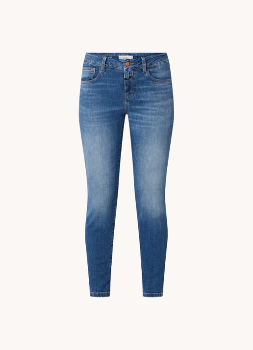 CLOSED Baker low waist slim fit cropped jeans van  katoen - voorkant 3 indigo