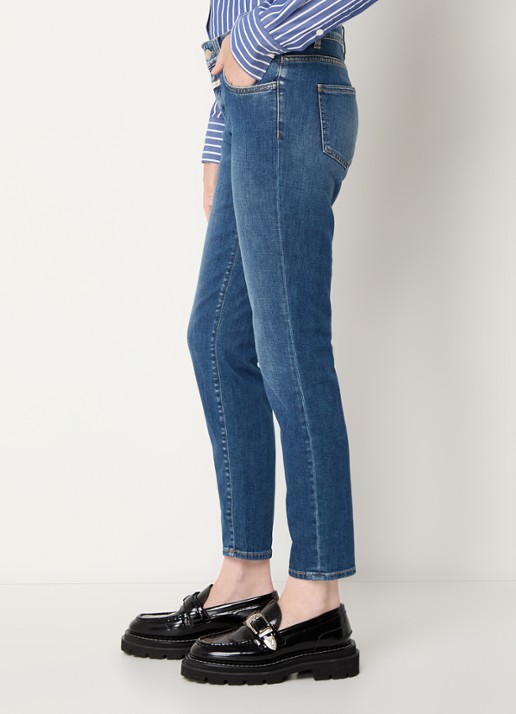 CLOSED Baker mid waist slim fit jeans in  katoenblend - detail 3 indigo