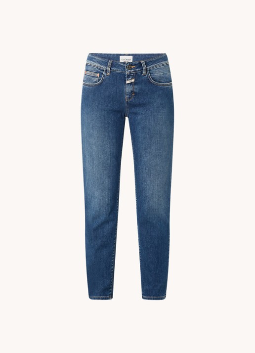 CLOSED Baker mid waist slim fit jeans in  katoenblend - voorkant 4 indigo