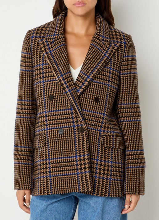 CLOSED Blazer in wolblend met pied-de-poule dessin