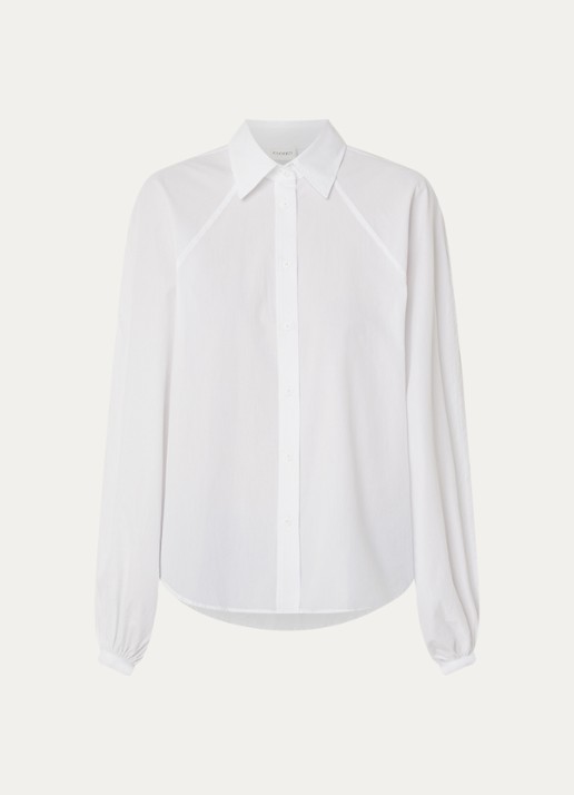 CLOSED Blouse met ballonmouw - voorkant 2 wit