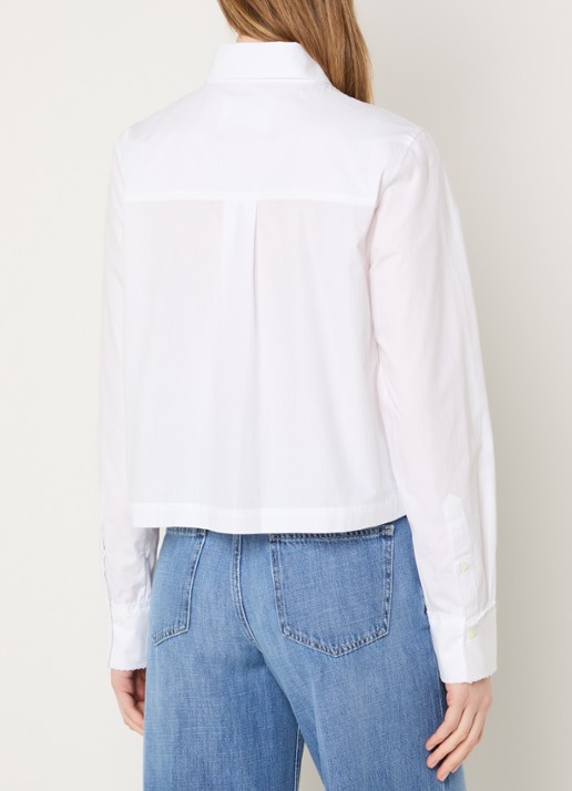 CLOSED Blouse met borstzak - achterkant 3 wit