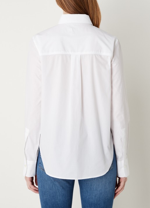 CLOSED Blouse van  katoen  - achterkant 4 wit