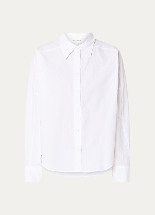 CLOSED Blouse van katoen - voorkant 2 wit