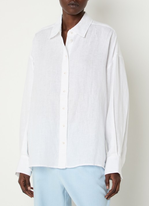 CLOSED Cape blouse van linnen met borstzak