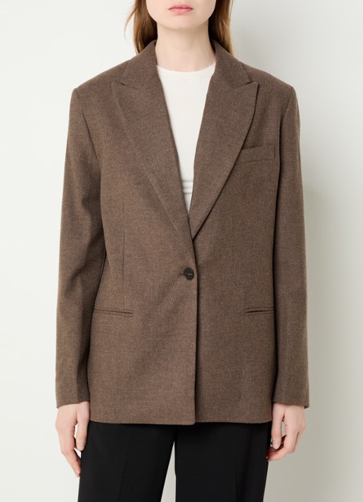 CLOSED Contemporary blazer in scheerwolblend met opgestikte zakken