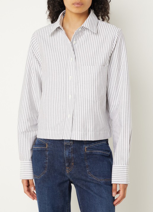 CLOSED Cropped blouse met streepprint