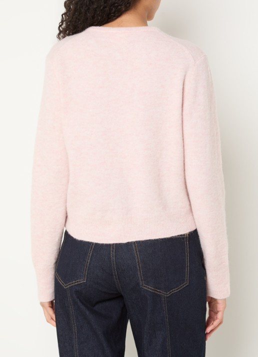 CLOSED Fijngebreid vest in alpaca wolblend - achterkant 3 roze